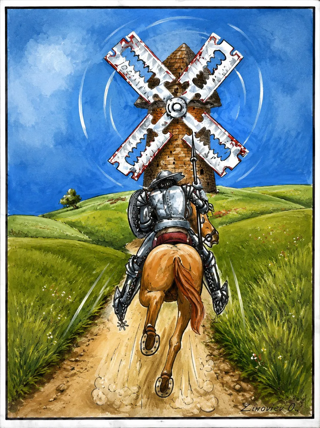 Cartoon “Don Quixote” by Oleksandr Zinovyev