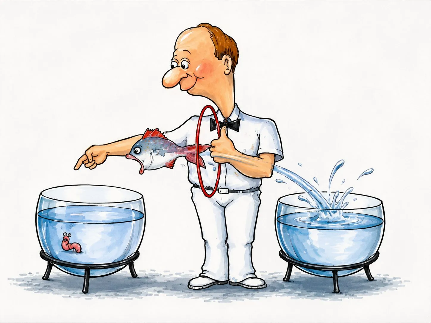 Cartoon “Animal Training” by Oleksandr Zinovyev