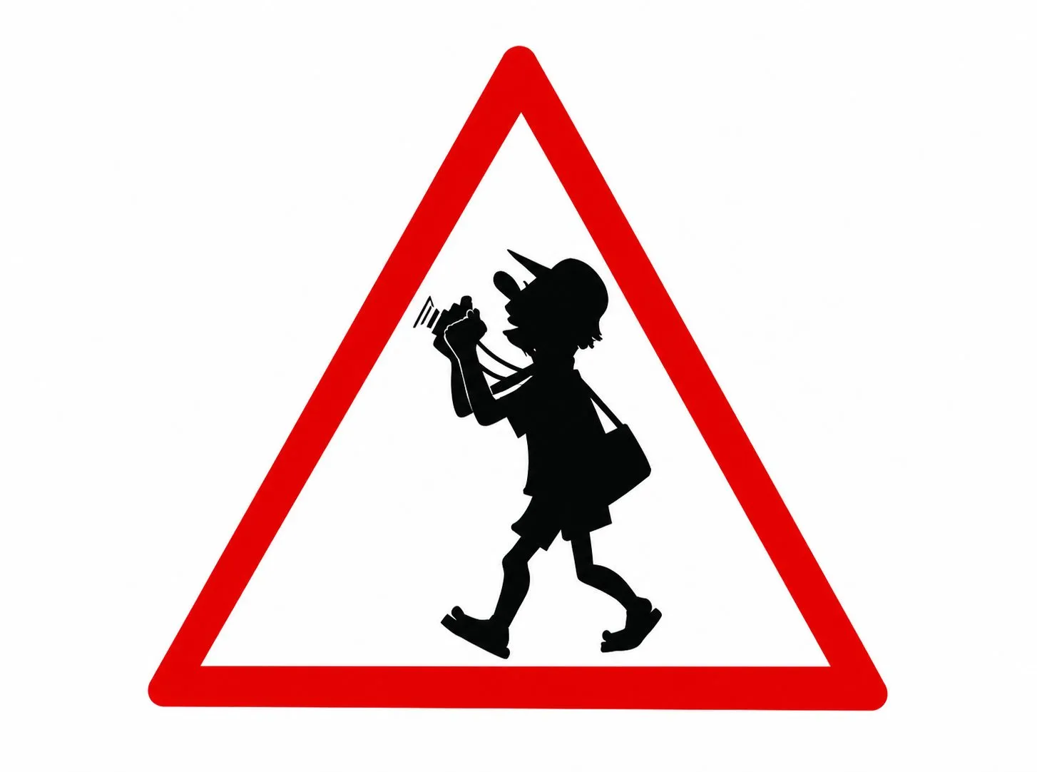 Cartoon “Caution: Tourist” by Oleksandr Zinovyev