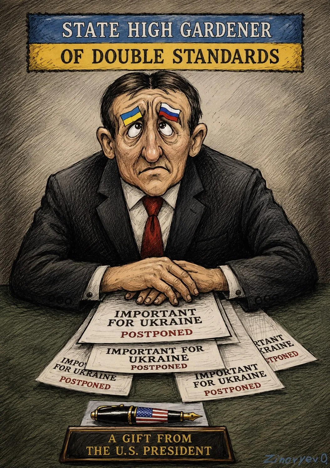 Cartoon by Oleksandr Zinovyev