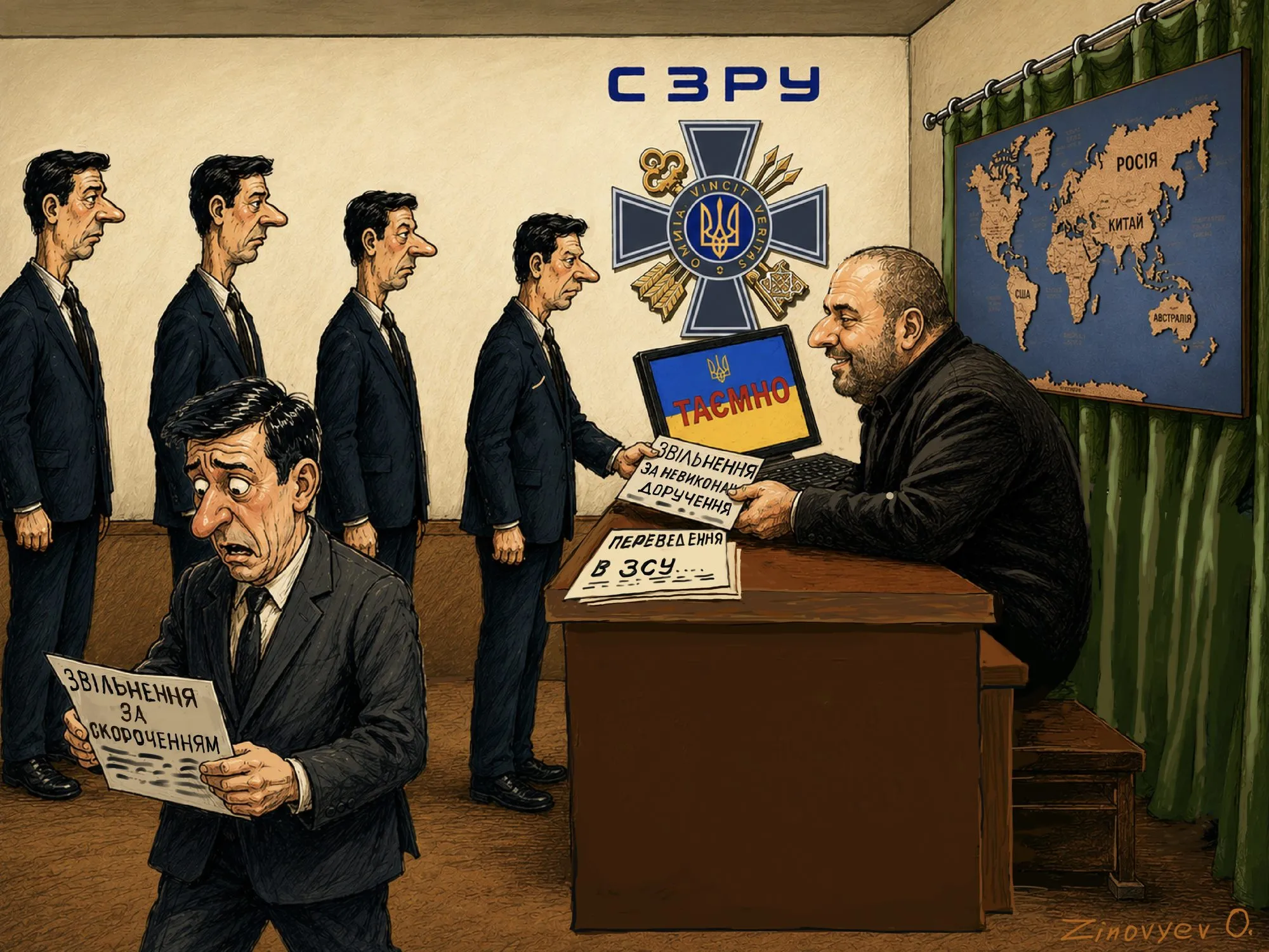 Cartoon by Oleksandr Zinovyev