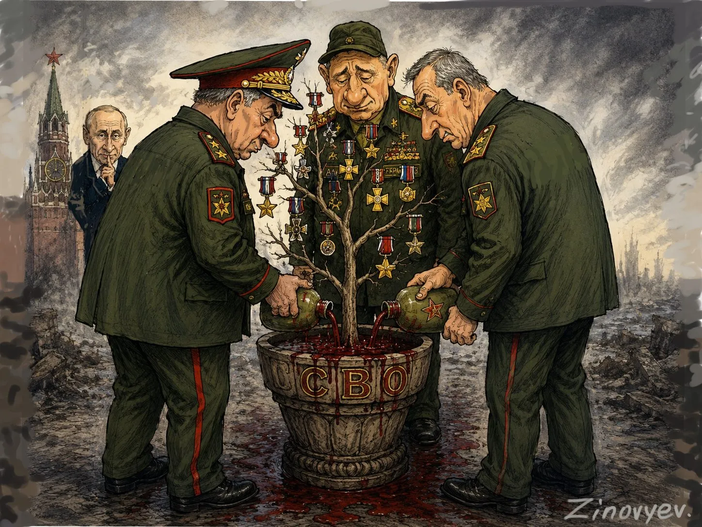 Cartoon by Oleksandr Zinovyev