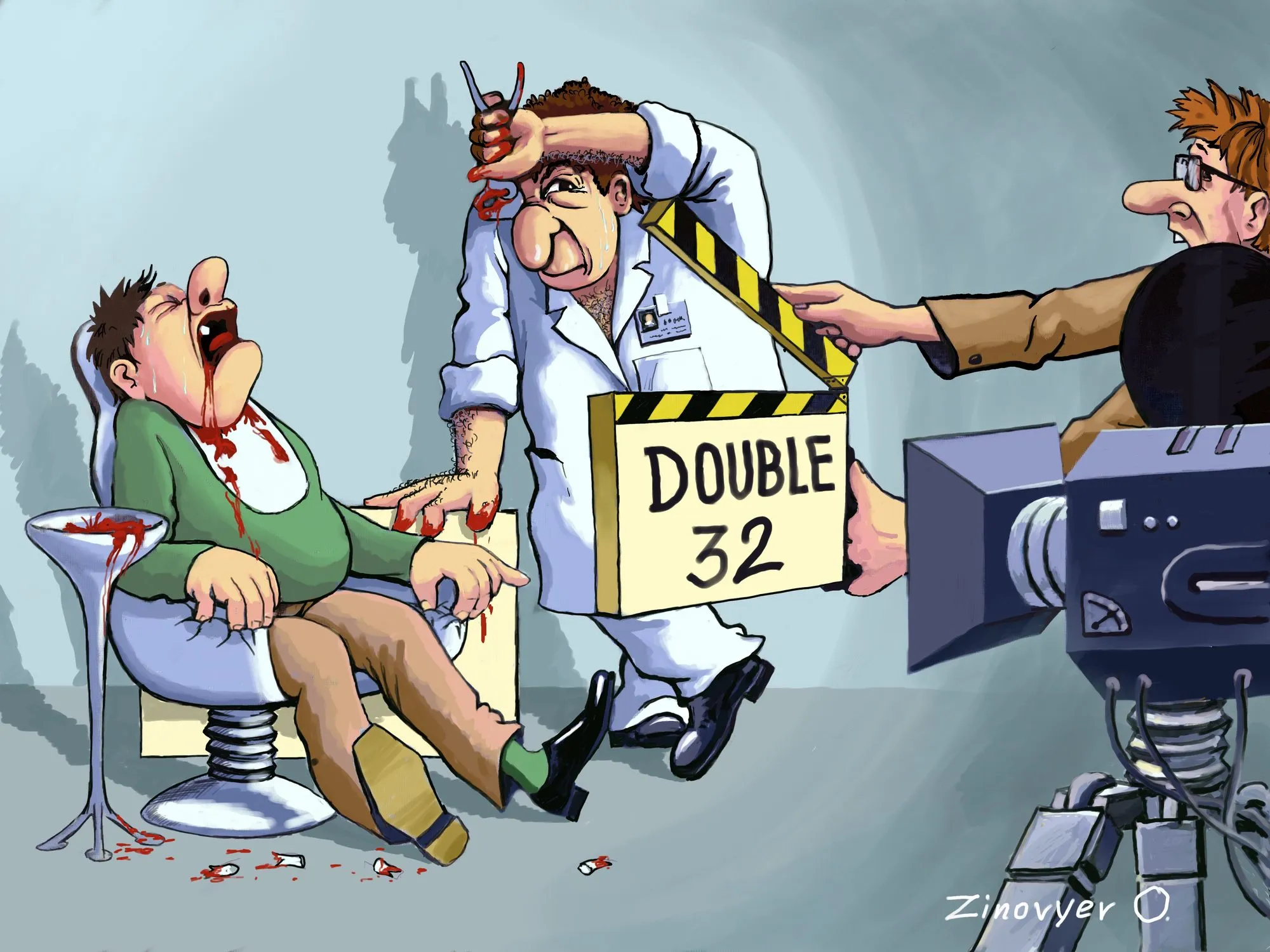 Cartoon “Take 32” by Oleksandr Zinovyev