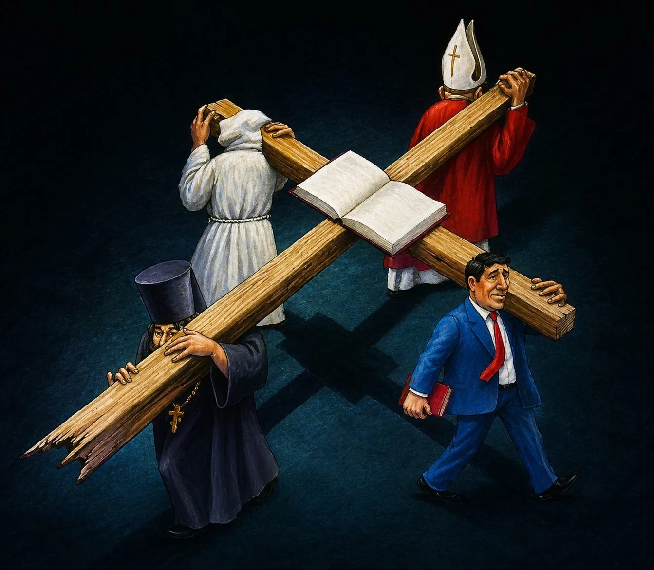 Cartoon “Crusaders of the Faith” by Oleksandr Zinovyev