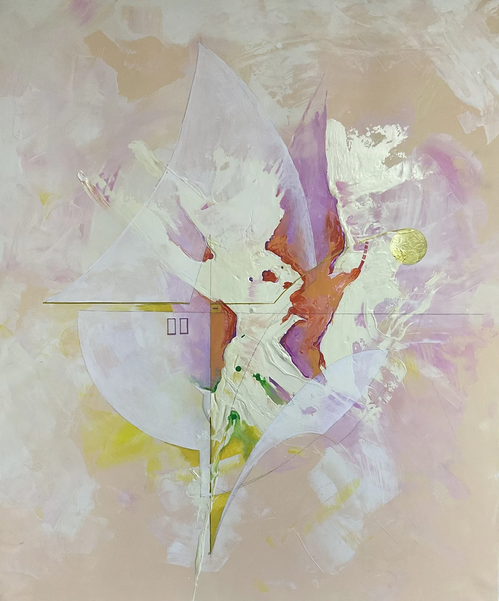 Work on paper “Compositional Blot II” by Oleksandr Zinovyev