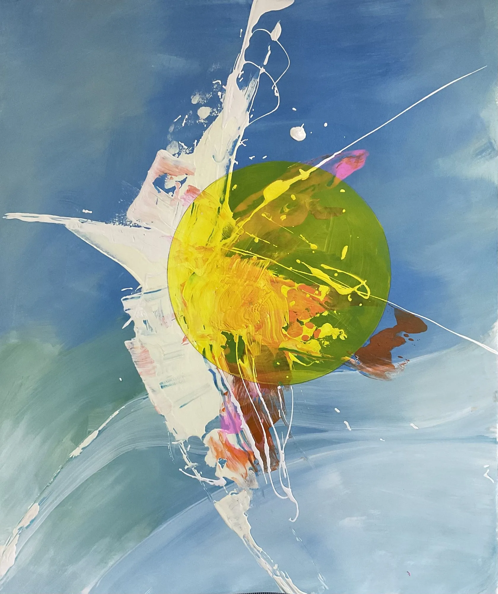 Work on paper “Compositional Blot” by Oleksandr Zinovyev