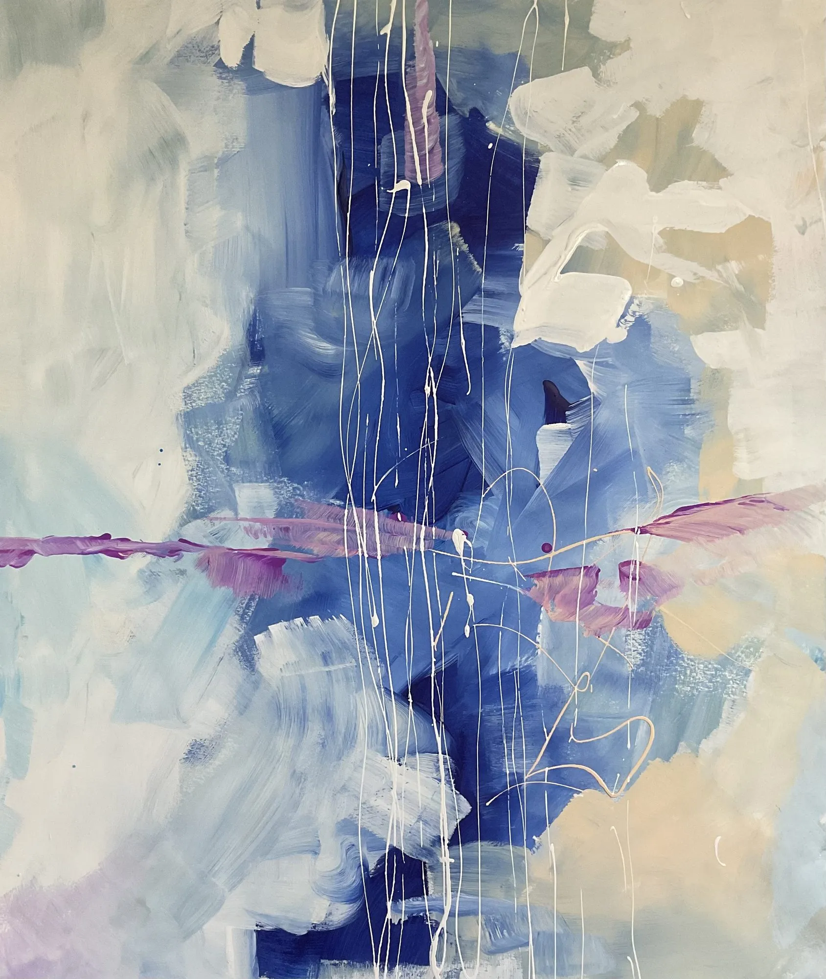 Work on paper “Compositional Blot III” by Oleksandr Zinovyev