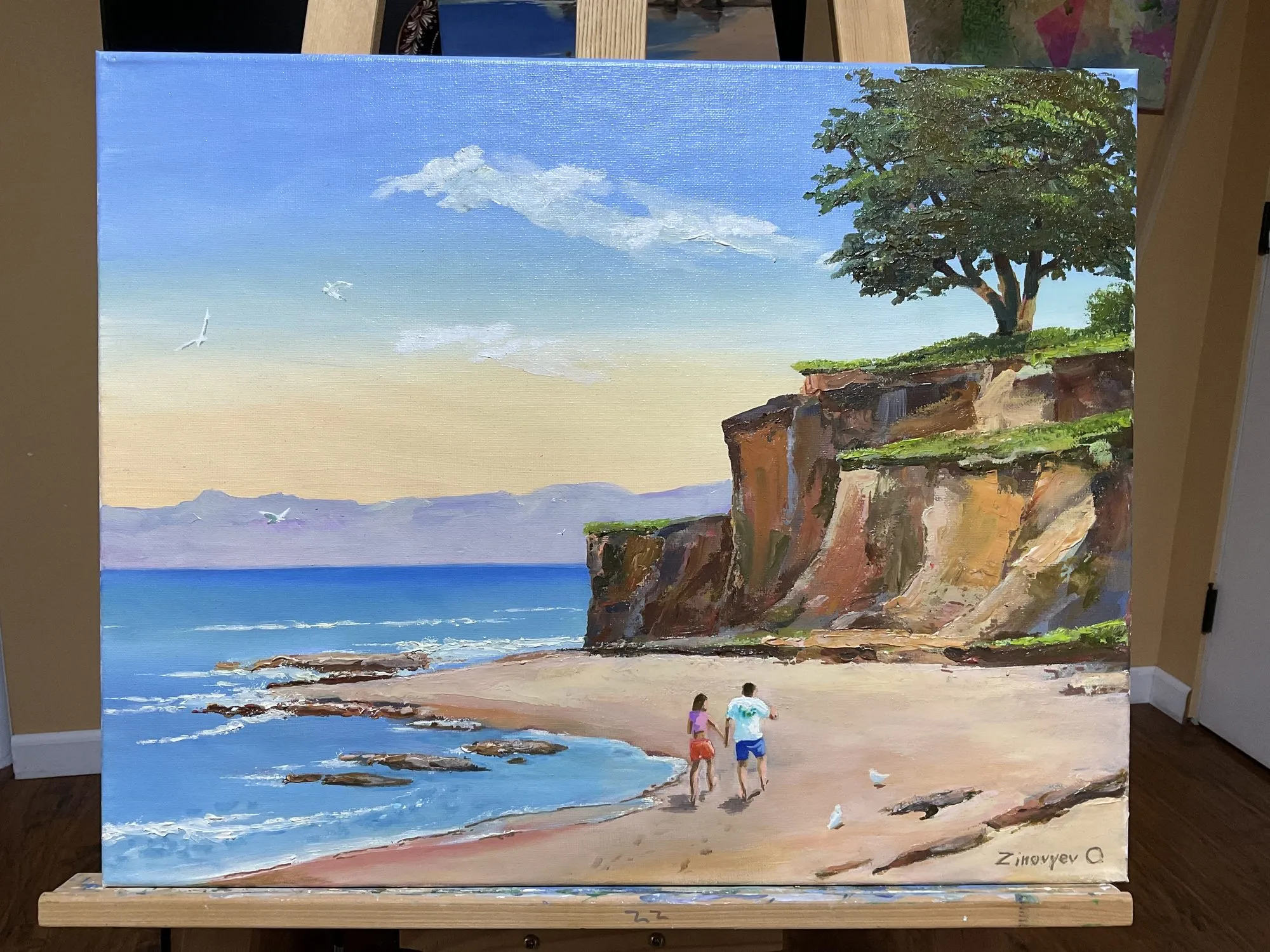 Painting “Study: Rocks” by Oleksandr Zinovyev