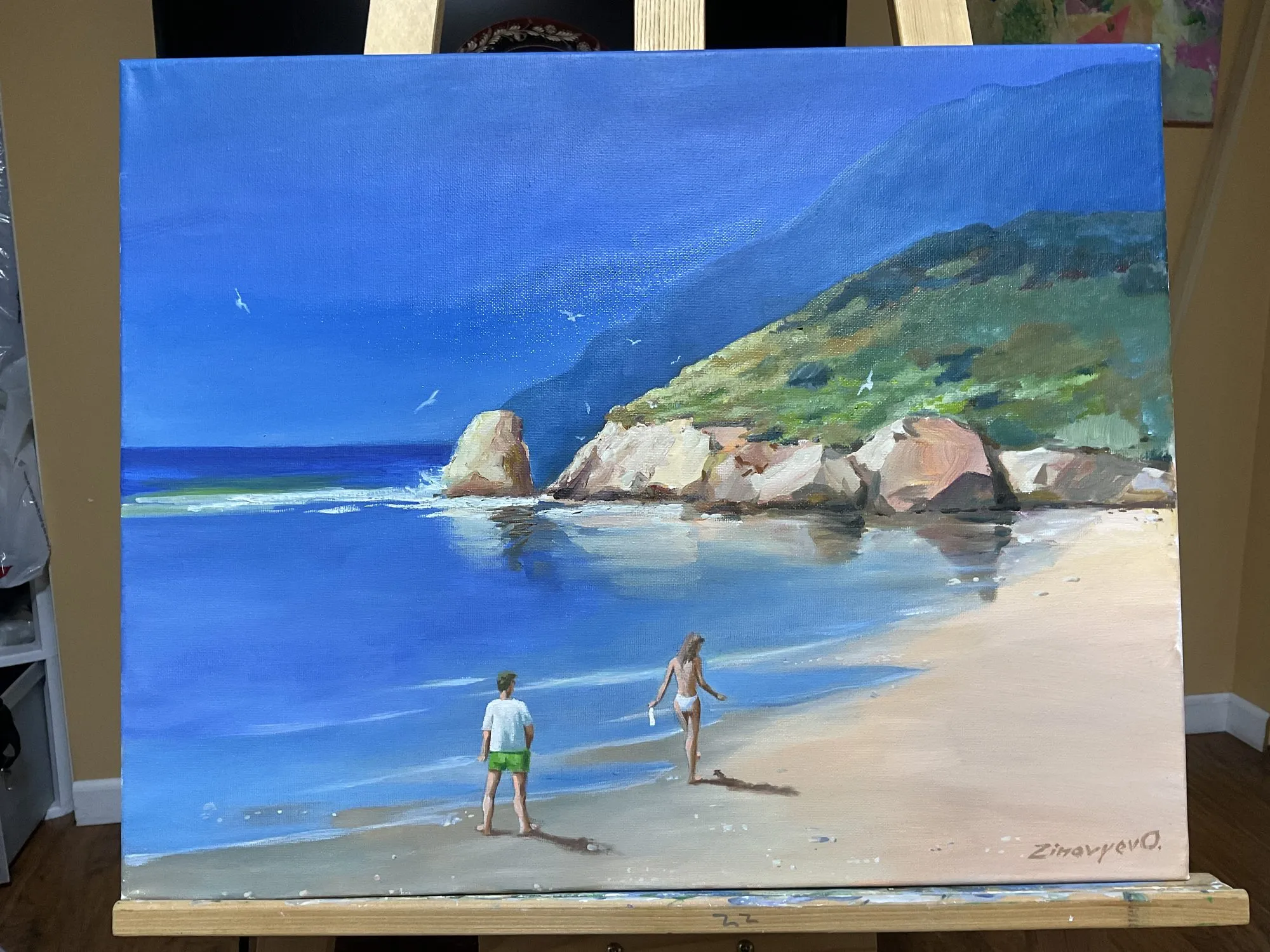 Painting “Study by the Ocean I” by Oleksandr Zinovyev