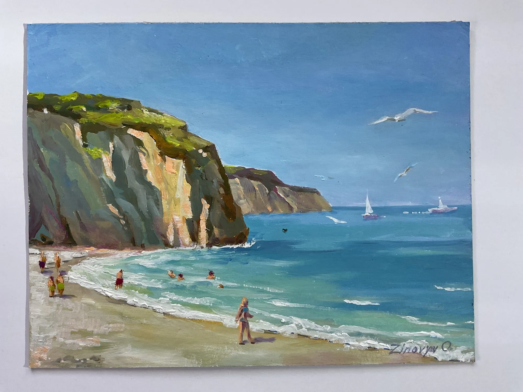 Painting “Studies on the Pacific” by Oleksandr Zinovyev