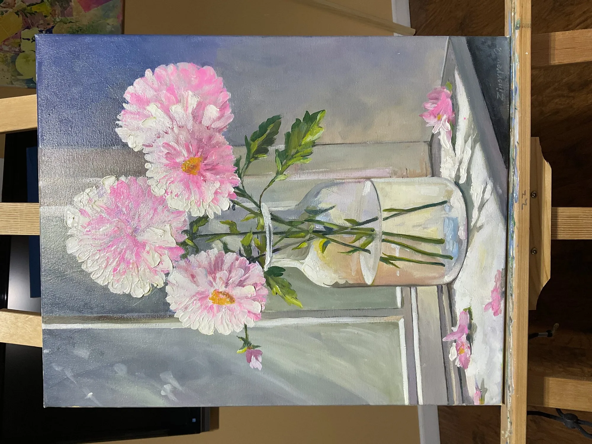 Painting “Flowers in a Bottle” by Oleksandr Zinovyev
