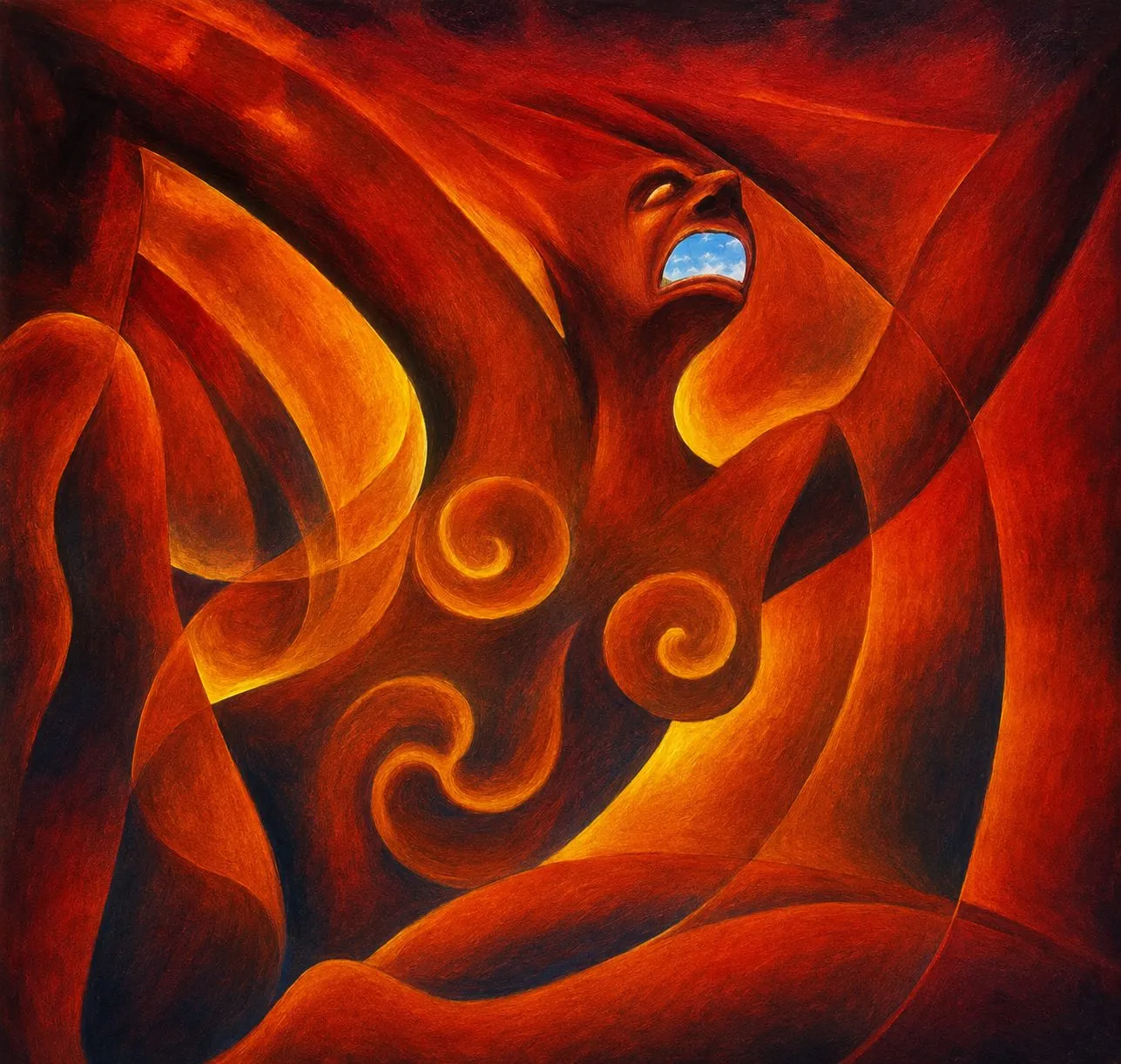 Painting “A Gulp of Sky” by Oleksandr Zinovyev