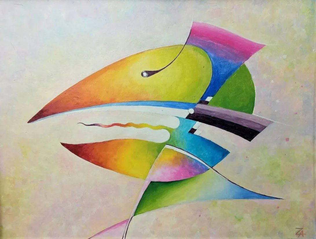 Painting “Parrot” by Oleksandr Zinovyev