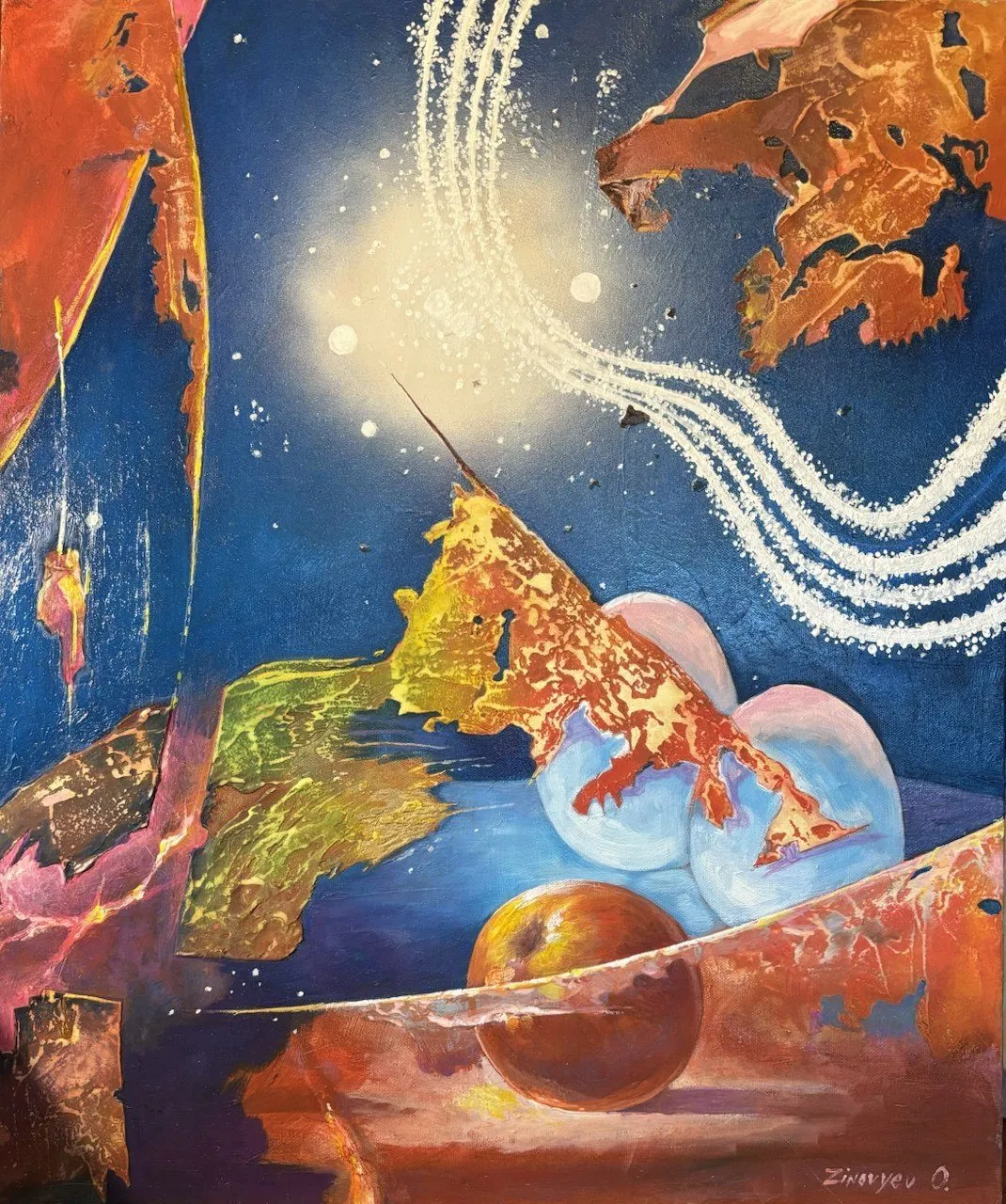 Painting “Dreams: At the Break of Worlds” by Oleksandr Zinovyev