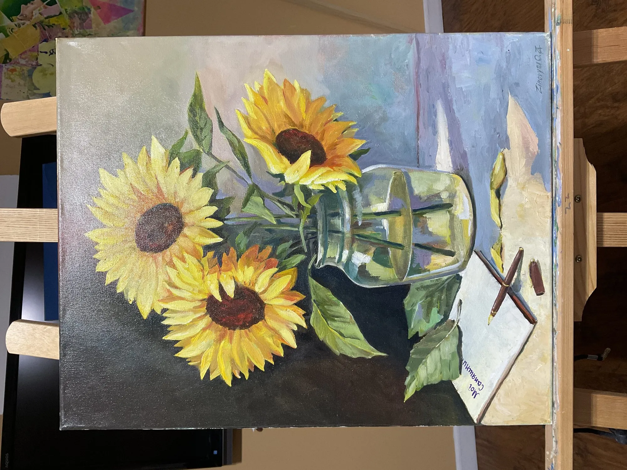 Painting “Sunflowers” by Oleksandr Zinovyev